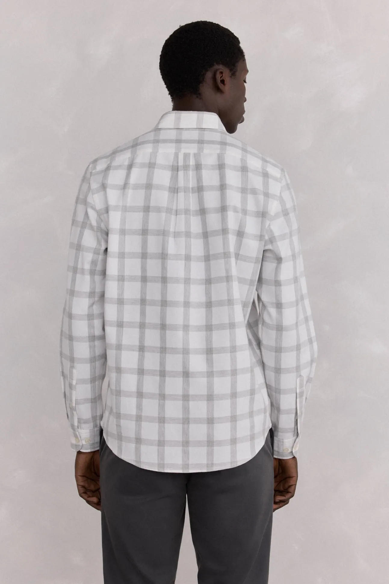 Camisa Oxford Xadrez Escovada