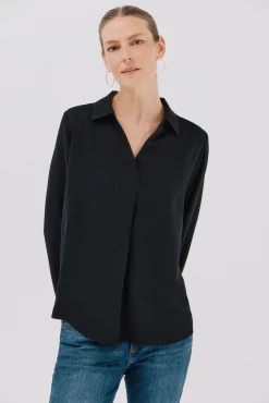 Camisa plissada