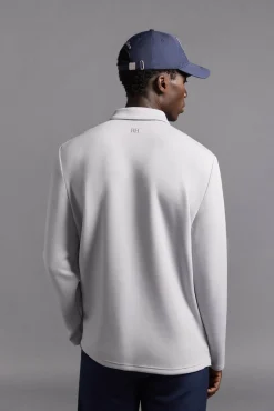 Camisa polo de golfe de manga comprida liso