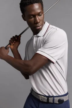 Camisa polo de golfe liso
