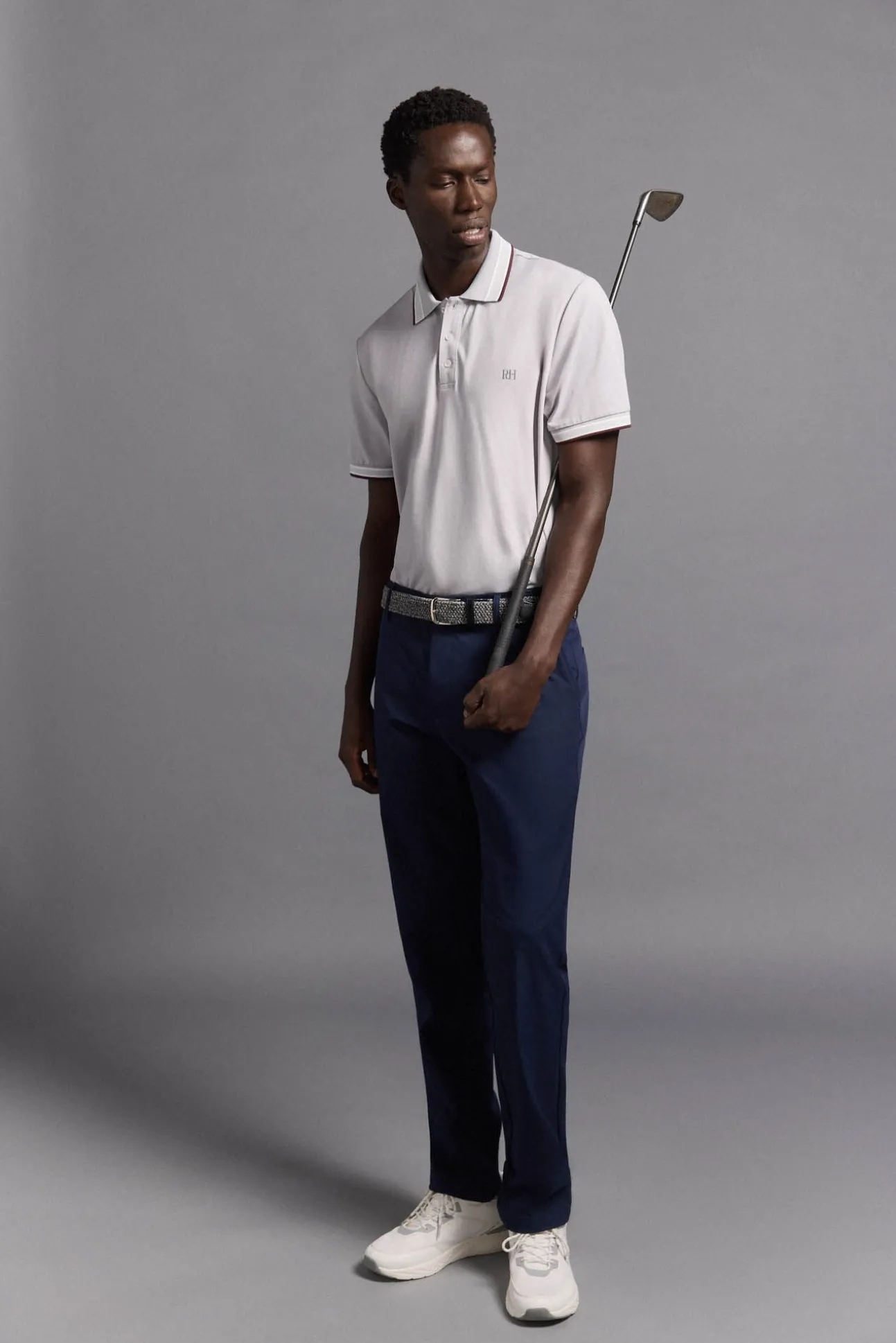 Camisa polo de golfe liso