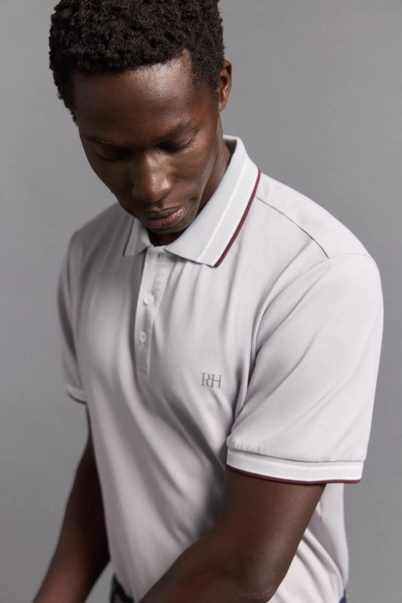 Camisa polo de golfe liso