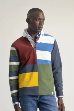 Camisa polo patchwork