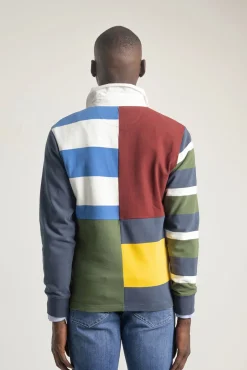 Camisa polo patchwork