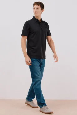Camisa polo piqué liso