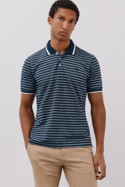 Camisa polo riscas Oxford