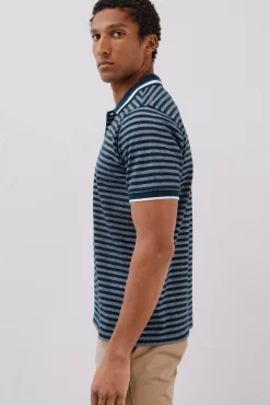 Camisa polo riscas Oxford