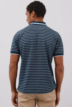 Camisa polo riscas Oxford