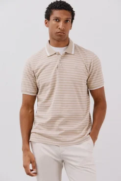 Camisa polo riscas Oxford