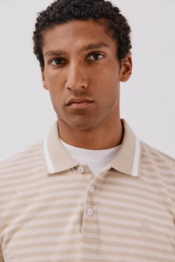 Camisa polo riscas Oxford