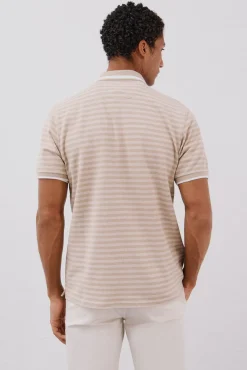 Camisa polo riscas Oxford