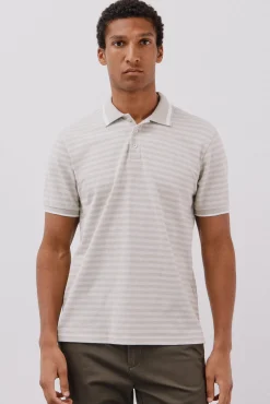 Camisa polo riscas Oxford