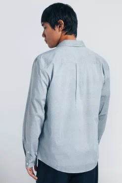 Camisa popelina micro estampado