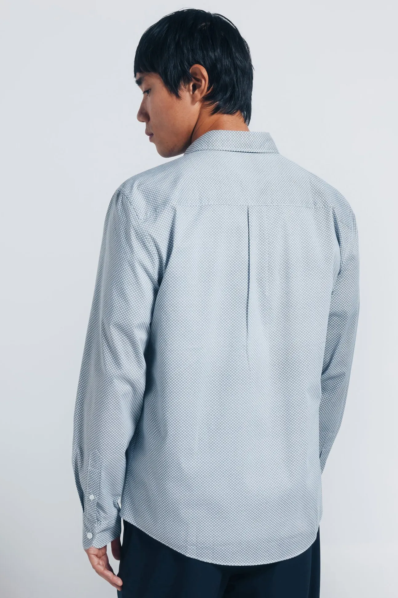 Camisa popelina micro estampado