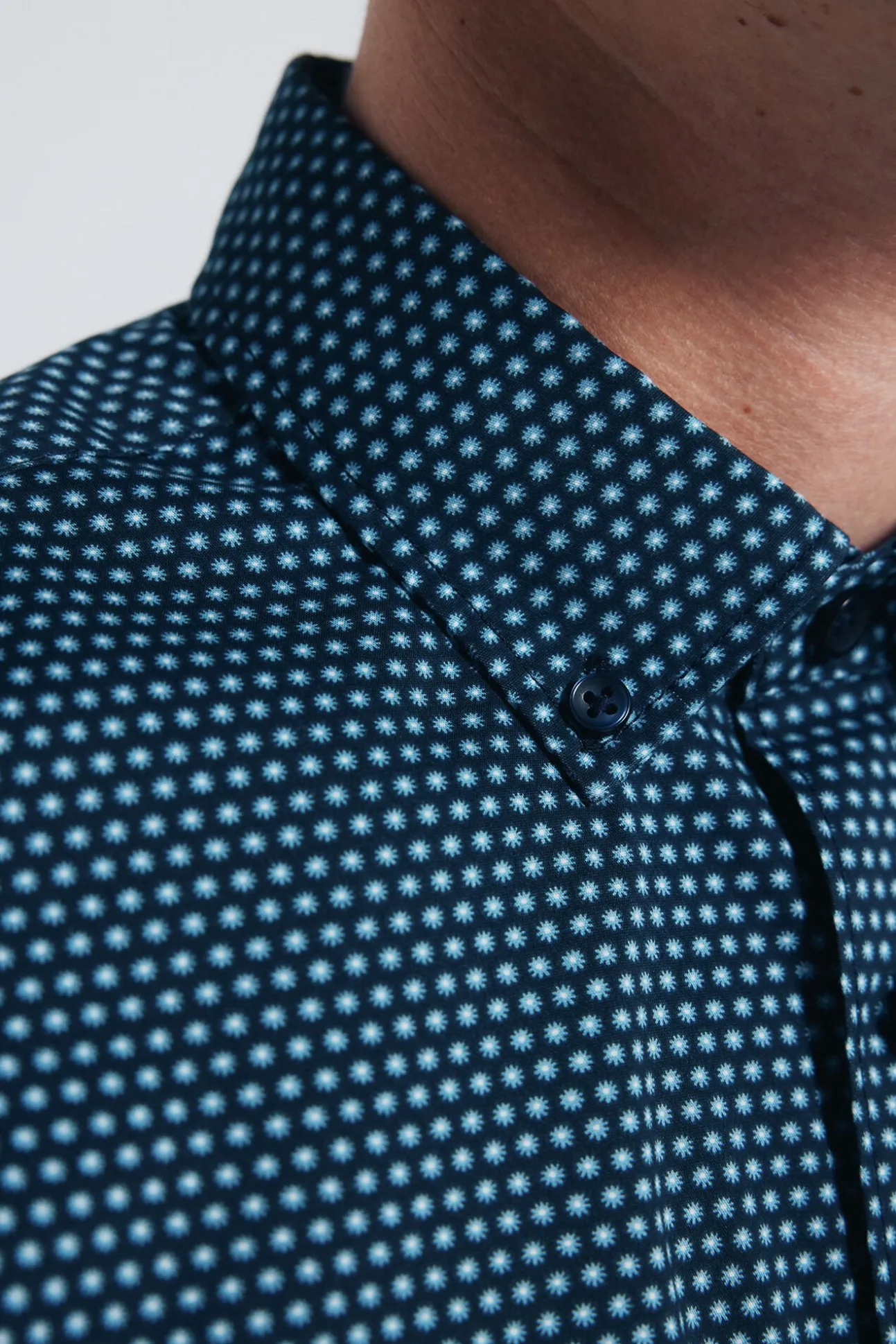 Camisa popelina micro estampado