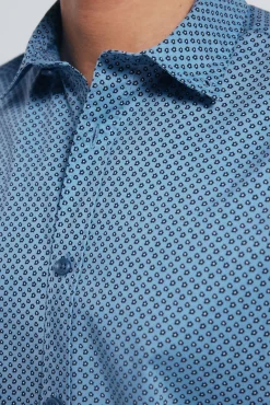 Camisa popelina micro estampado