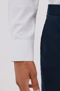 Camisa quadrados fácil de engomar