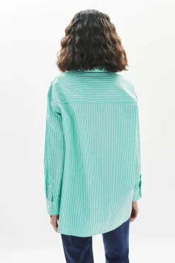 Camisa riscas 100% algodão
