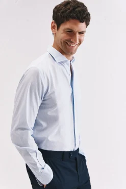 Camisa riscas algodão