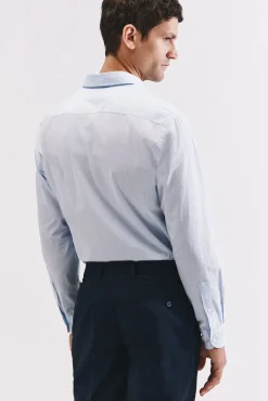 Camisa riscas algodão