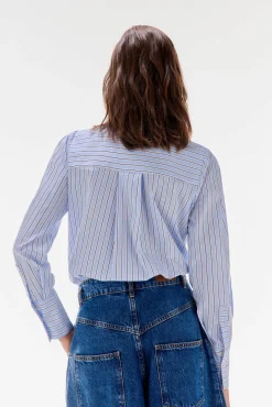 Camisa riscas com laço