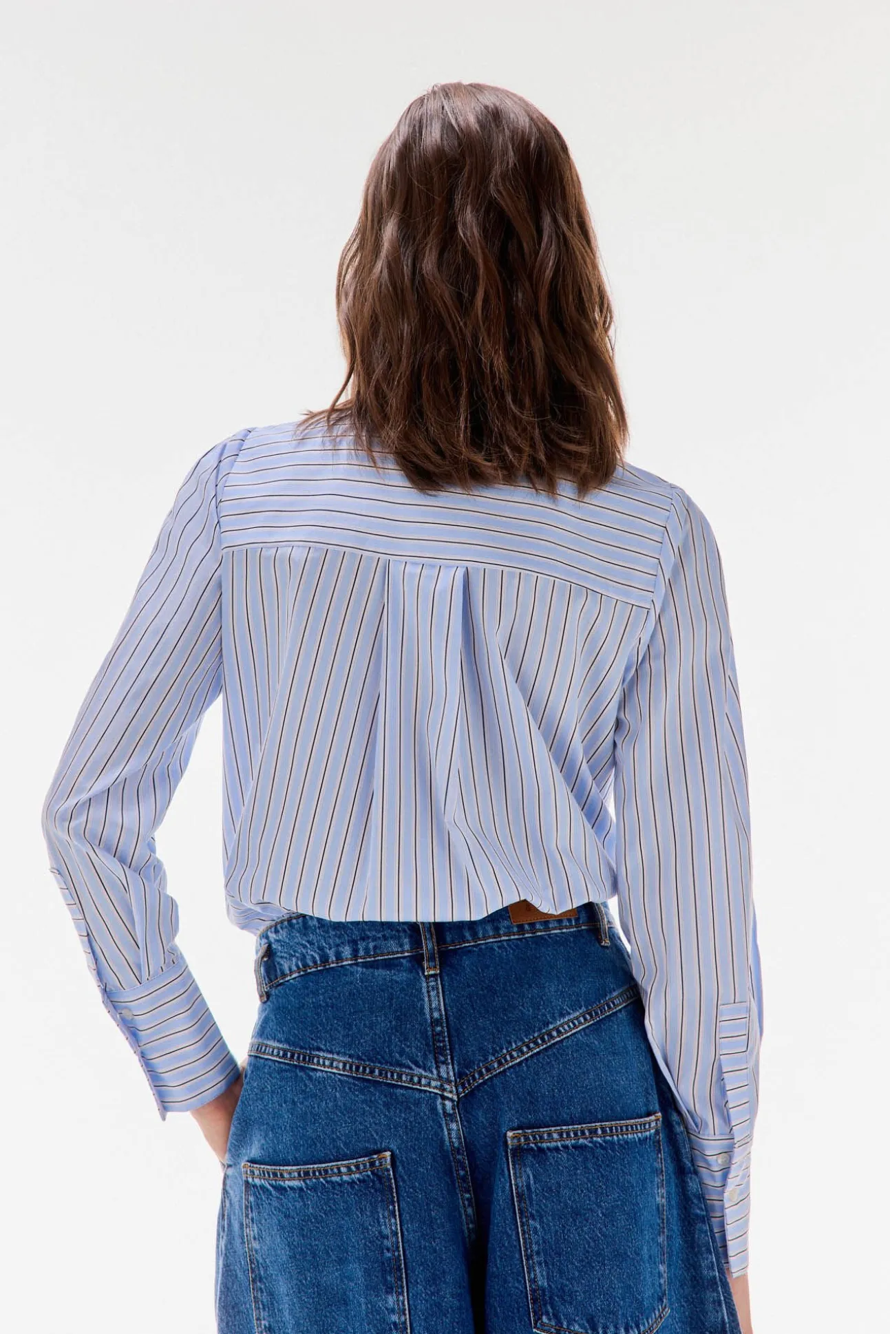 Camisa riscas com laço