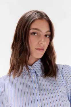Camisa riscas com laço