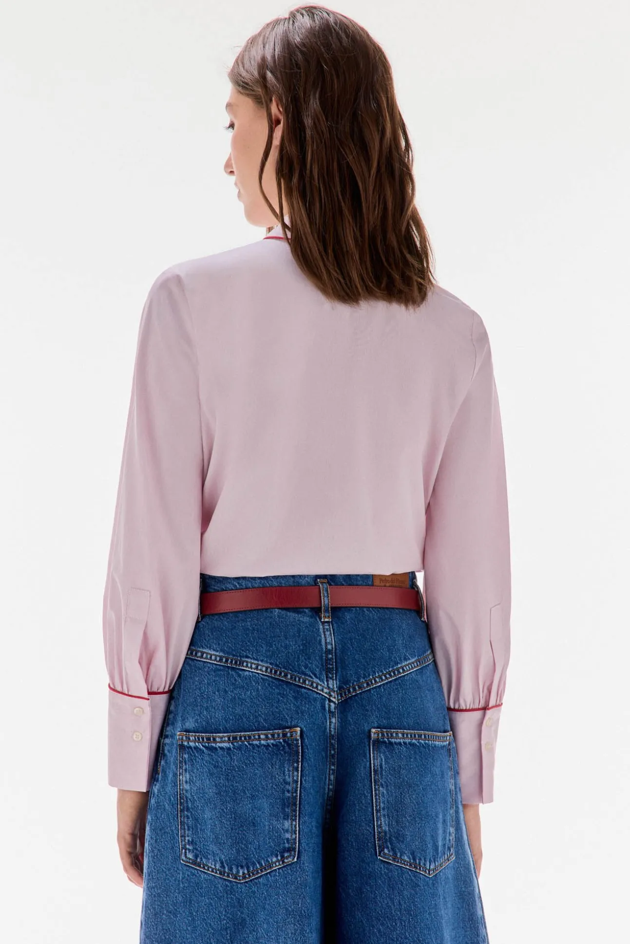 Camisa riscas com laço