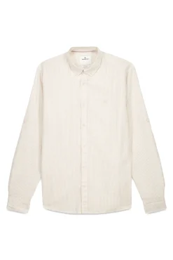 Camisa riscas de algodão