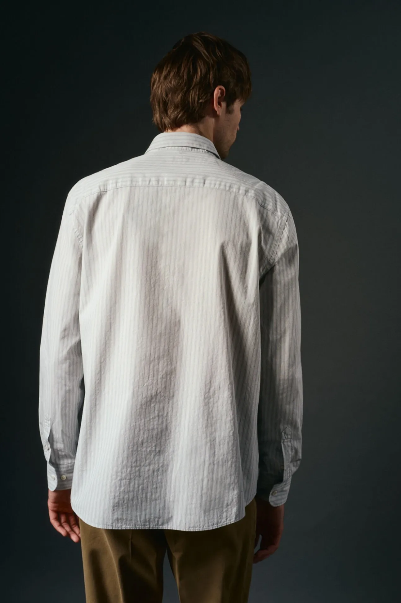 Camisa riscas estruturada