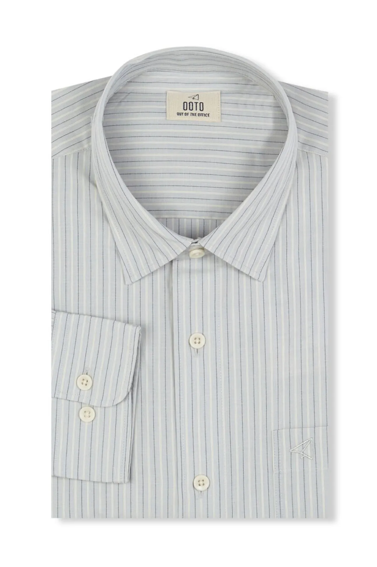 Camisa riscas estruturada