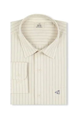 Camisa riscas estruturada