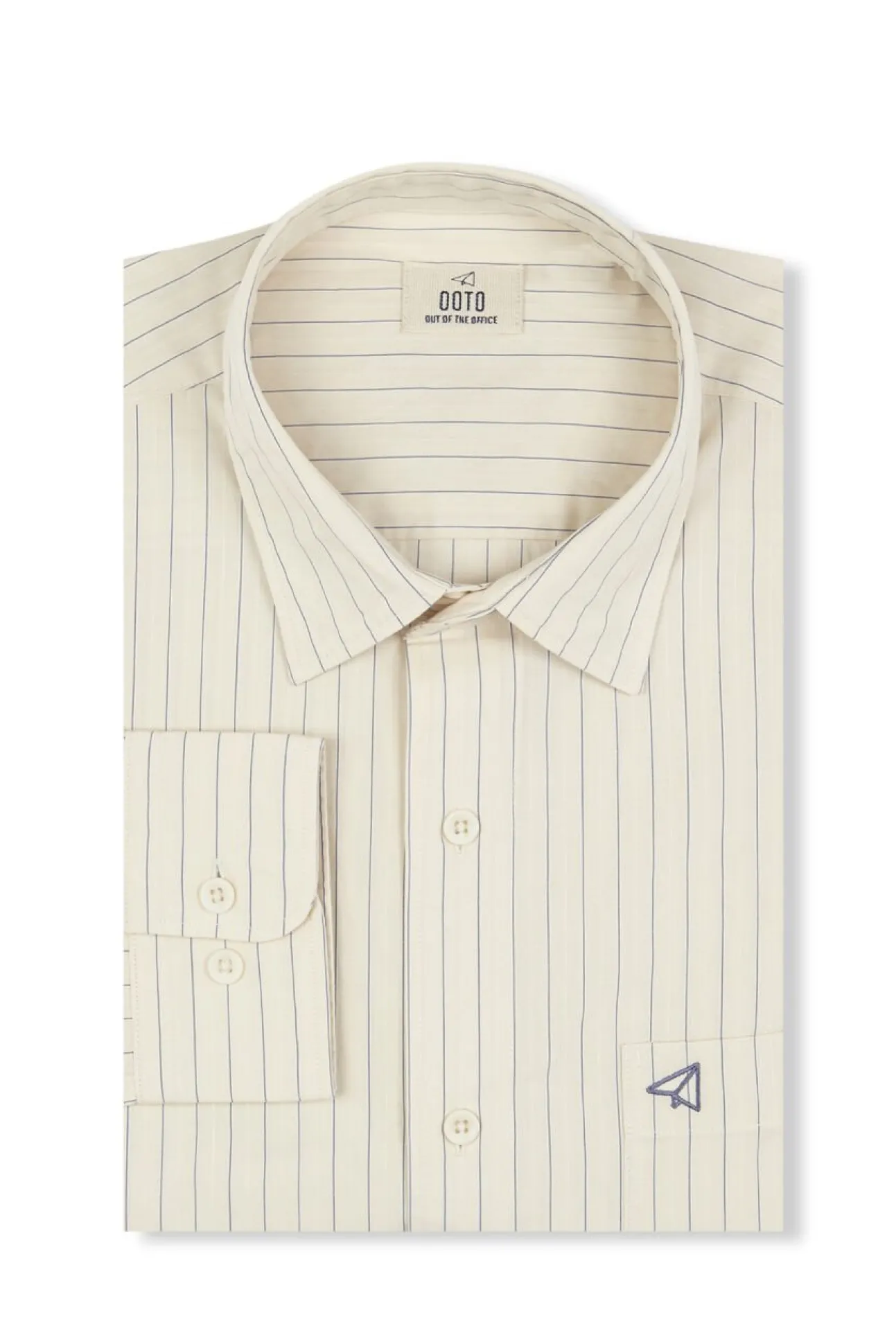 Camisa riscas estruturada