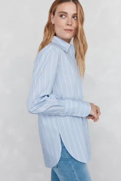 Camisa riscas oversized