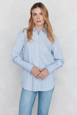 Camisa riscas oversized