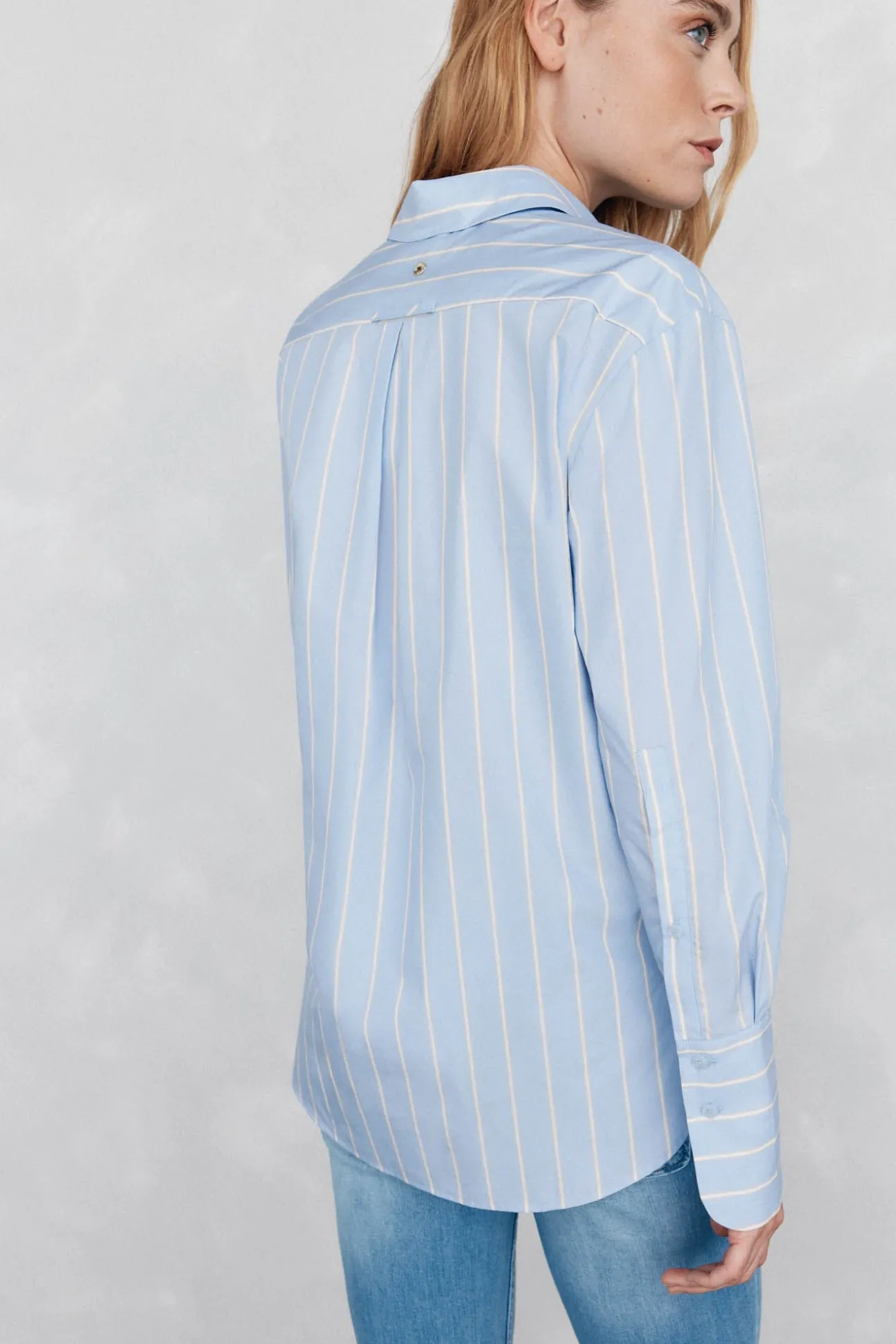 Camisa riscas oversized