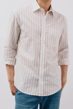 Camisa riscas popelina