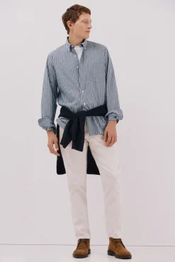 Camisa riscas popelina