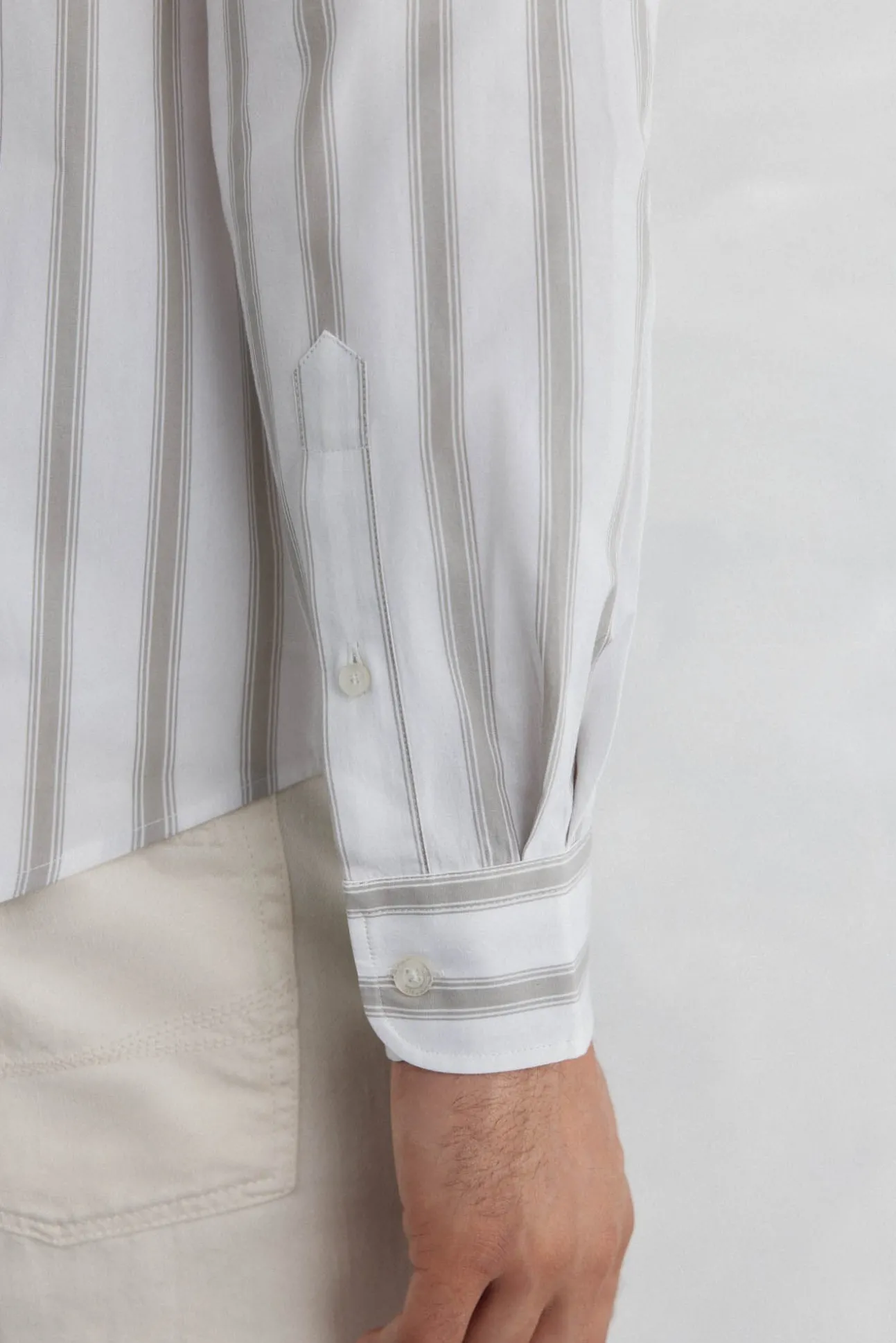 Camisa riscas popelina