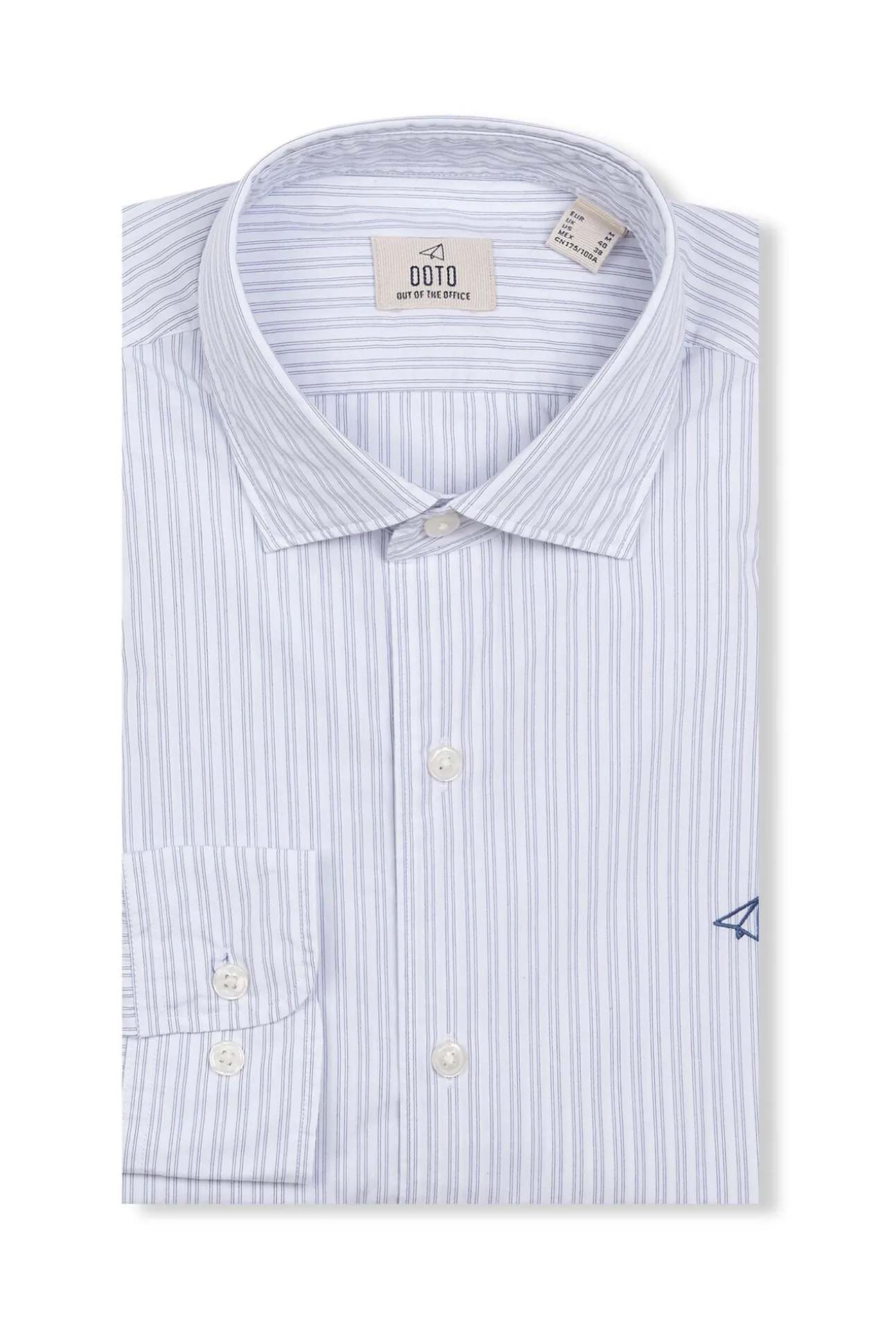 Camisa riscas popelina