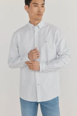 Camisa às riscas iconic oxford