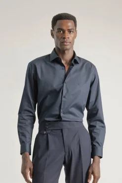 Camisa social de popeline de regular fit