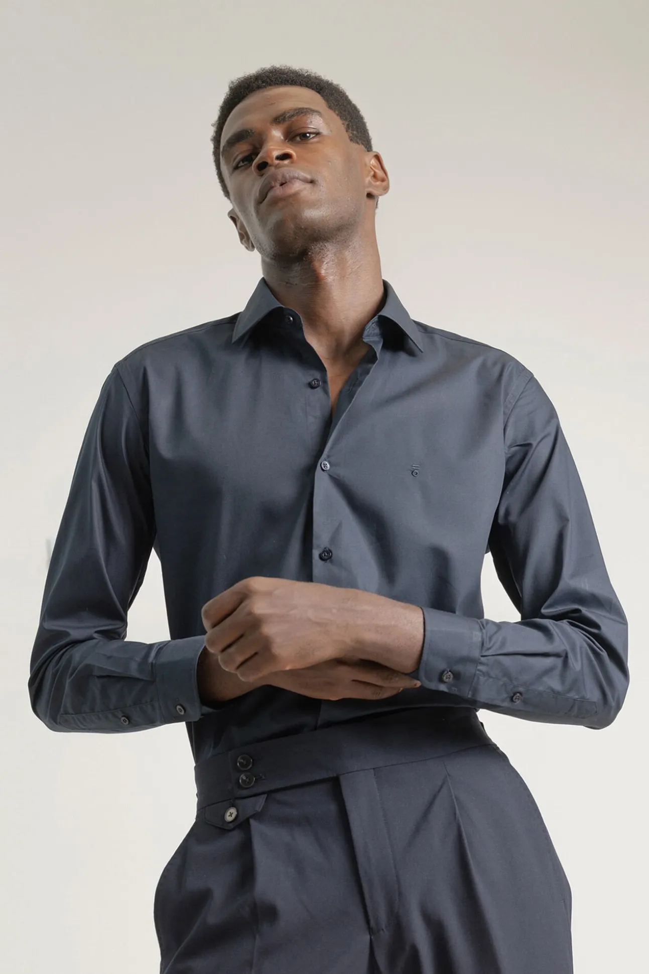 Camisa social de popeline de regular fit