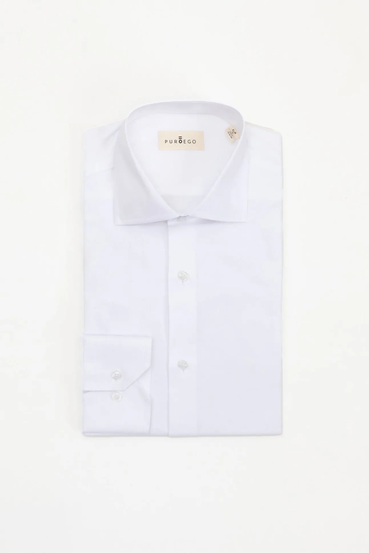 Camisa social de sarja de corte regular fit