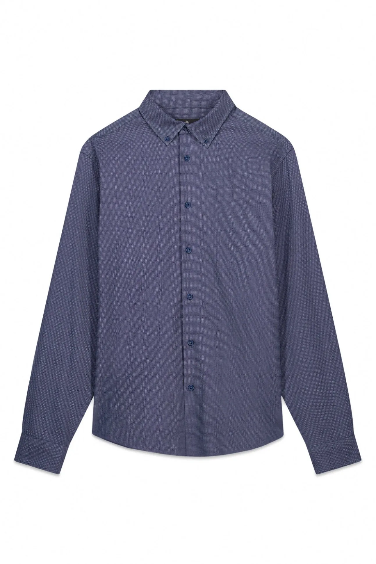 Camisa social estruturada bicolor