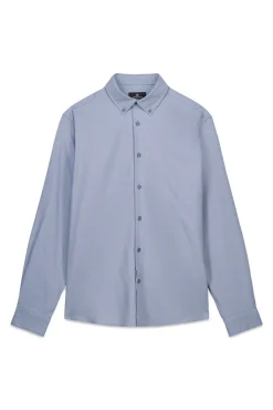 Camisa social estruturada bicolor