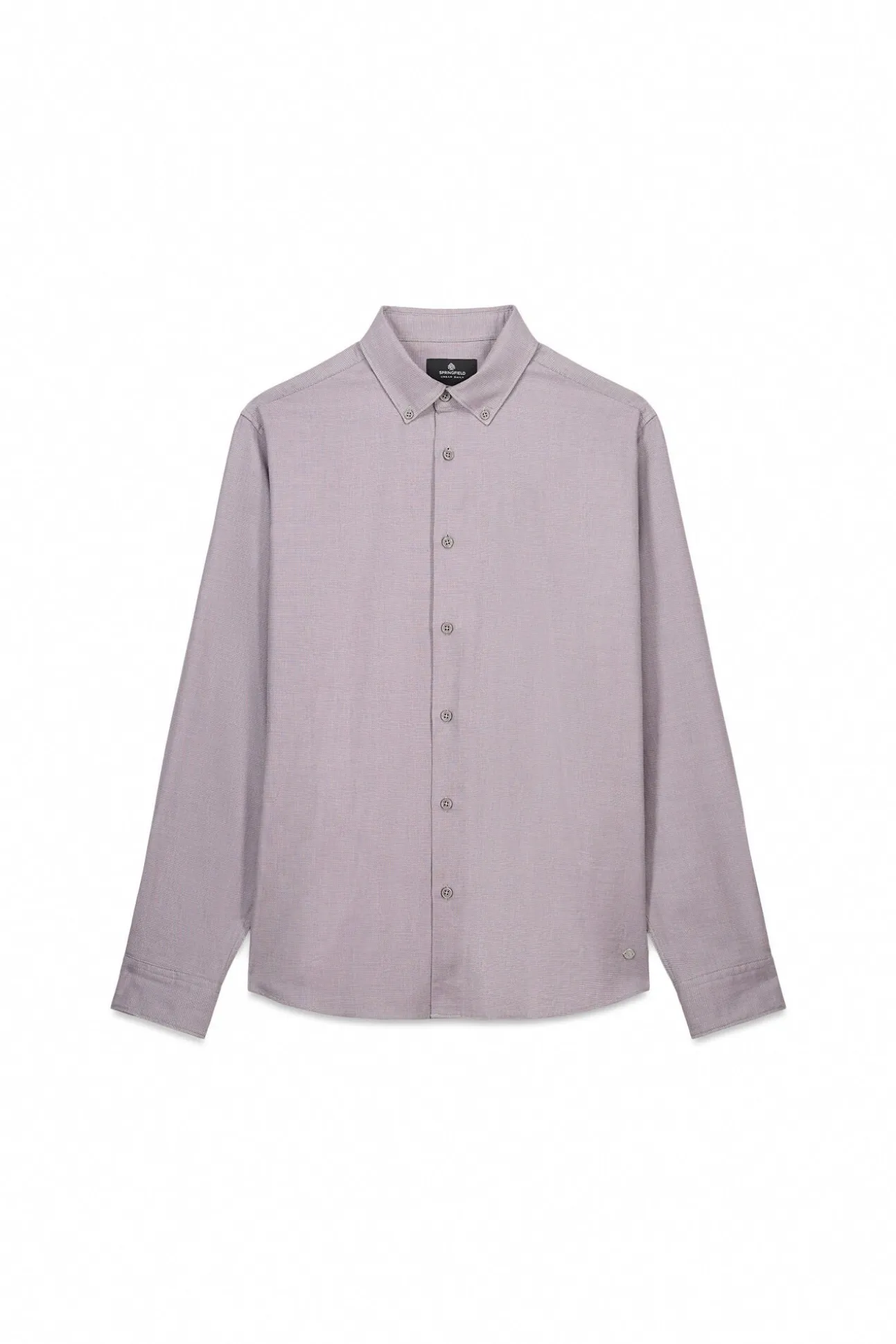 Camisa social estruturada bicolor