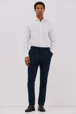 Camisa social riscas de algodão tencel