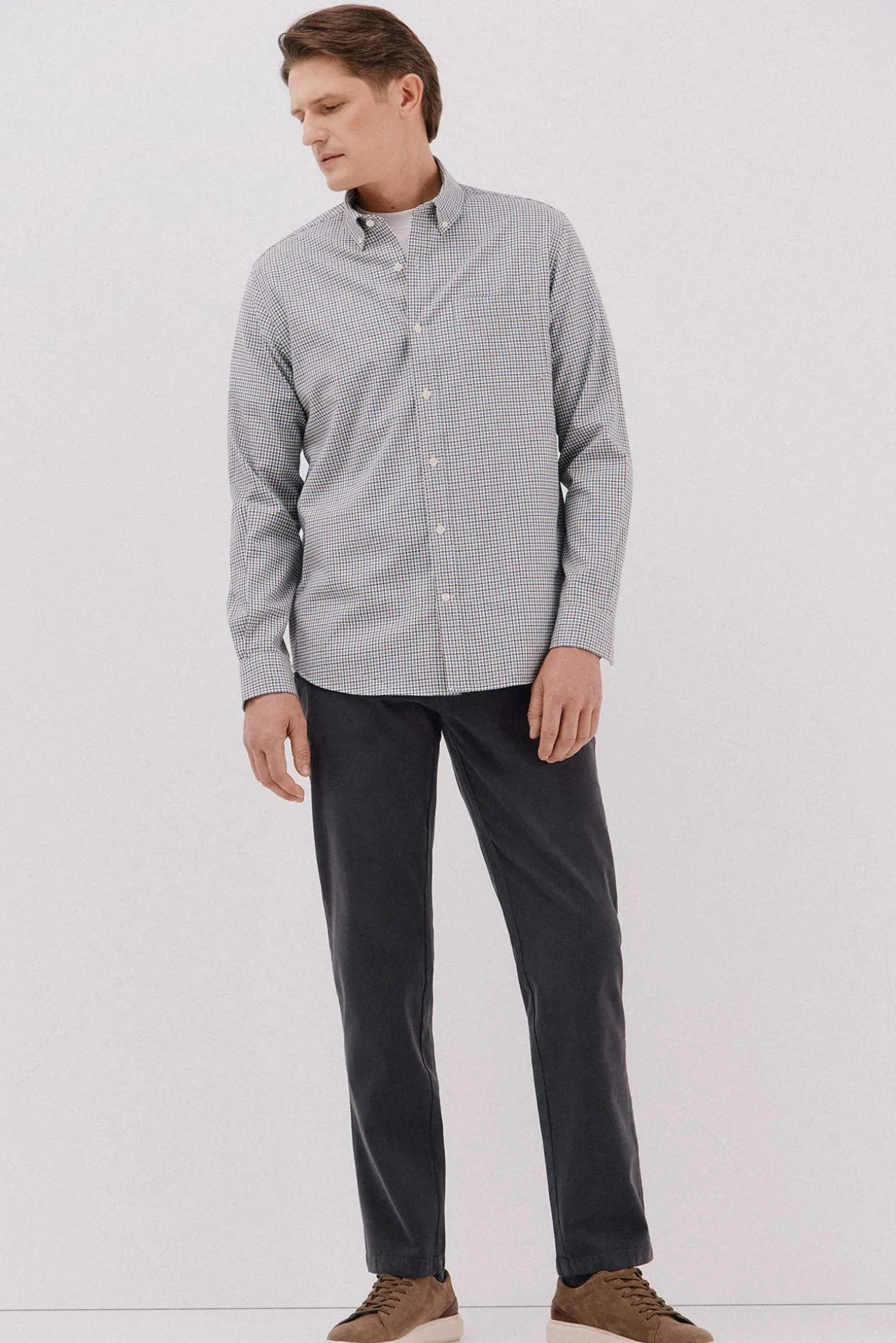 Camisa twill xadrez