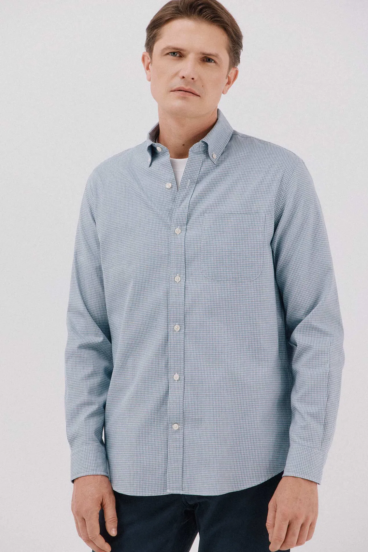 Camisa twill xadrez